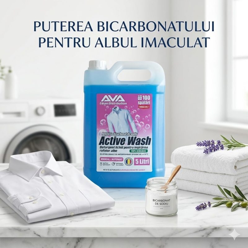 ACTIVE WASH deterget pentru rufe albe 5 litri