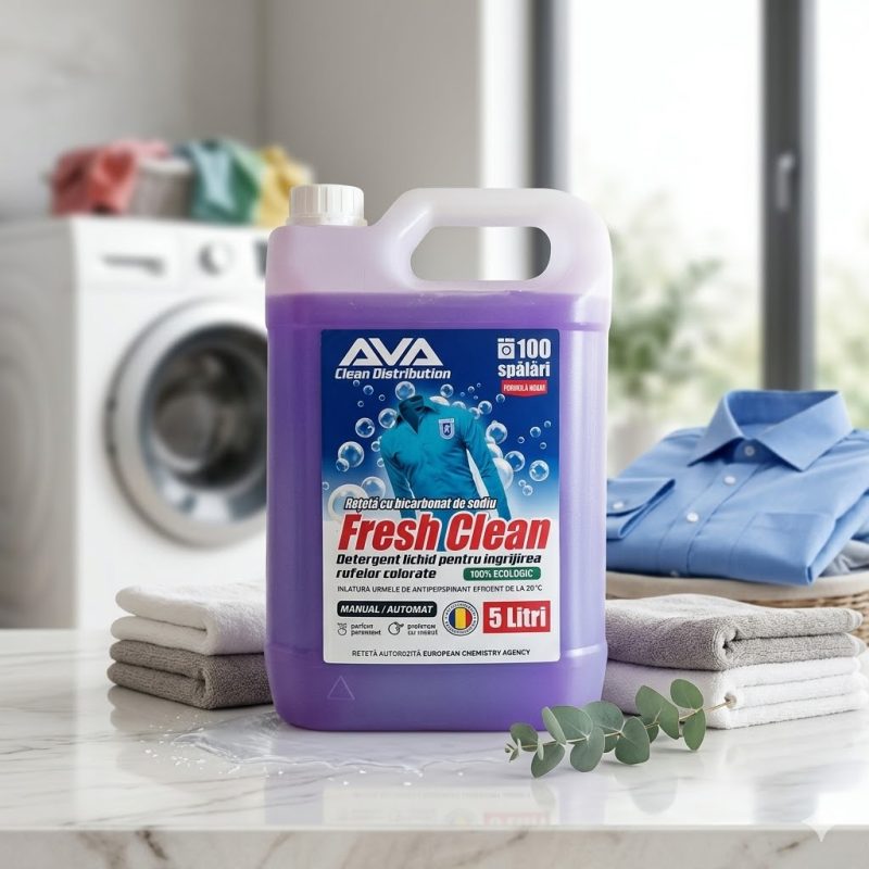 Detergent Lichid pentru Haine Colorate FRESH CLEAN 5 litri